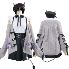 VTuber Tokoyami Towa Cosplay Costume Set - Anime VTuber Outfit for Fans - Halloweez