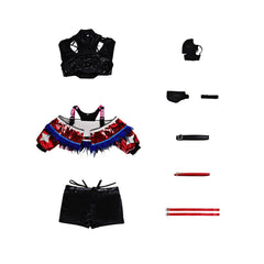 Delta Action Mai Xiaowen Red Skin x Vyshyvanka Collaborative Cosplay Costume - Halloweez