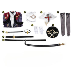 Halloweez Men's Genshin Impact Dahlia Cosplay Costume - Halloweez