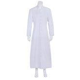 Men's Church Priest Costume - Halloweez White Liturgical Vestments with Standing Collar - Halloweez