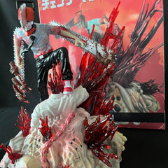 Halloweez Denji Action Figure - Chainsaw Man Anime PVC Collectible for Display - Halloweez