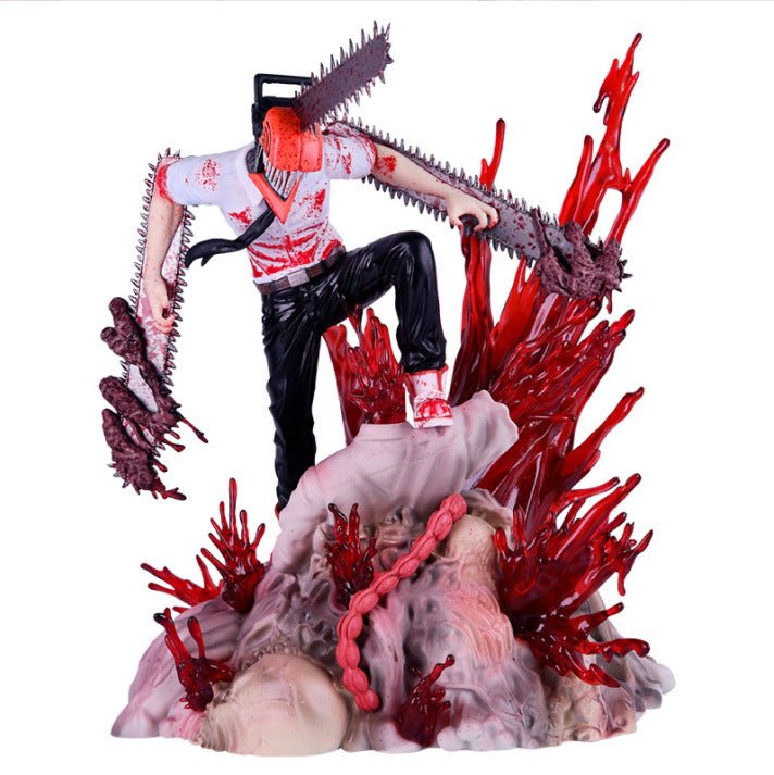 Halloweez Denji Action Figure - Chainsaw Man Anime PVC Collectible for Display - Halloweez