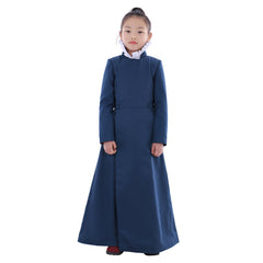 Children's Pure Blue Choir Cassock - Halloweenze Exclusive Cosplay Costume for Pastors - Halloweez