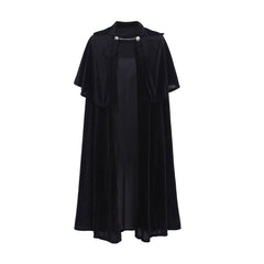 Unisex Black Cape for Kids - Halloween, Cosplay, and Masquerade Ball Costume - Halloweez