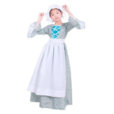 Elegant Child Victorian Pioneer Rural Floral Dress by Halloweez - Halloweez