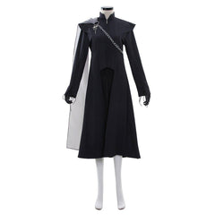 Epic Daenerys Targaryen Halloween Costume | Black Cloak & Medieval Dress - Halloweez