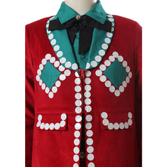 Elegant Red Santa-Inspired Uniform for Men | Custom-Made Halloweez Christmas Cosplay Outfit for Festive Events - Halloweez
