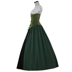 Halloweez Civil War Era Victorian Green Princess Dress - Perfect for Themed Parties and Cosplay - Halloweez