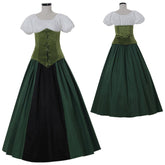 Halloweez Civil War Era Victorian Green Princess Dress - Perfect for Themed Parties and Cosplay - Halloweez