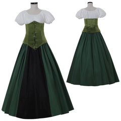 Halloweez Civil War Era Victorian Green Princess Dress - Perfect for Themed Parties and Cosplay - Halloweez