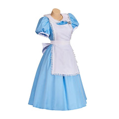 Elegant Alice Cosplay Costume – Premium Lolita Maid Dress with Apron and Bow for Halloween - Halloweez