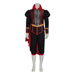 Halloweez Count Dracula Gothic Tudor Suit with Cape | Vampire Cosplay Outfit for Medieval Themed Parties - Halloweez
