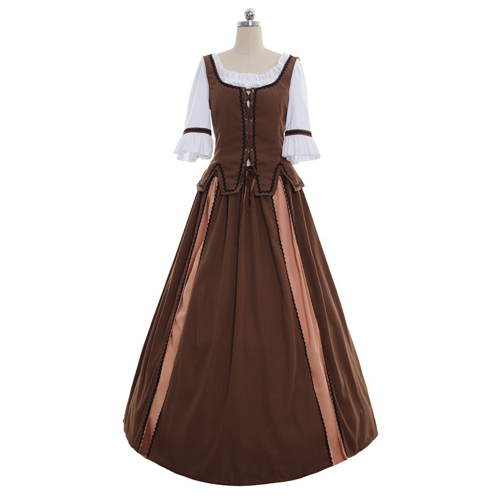 Exclusive Custom Medieval Aristocrat Ball Gown - Victorian Gothic Vampire Dress for Halloween and Carnival - Halloweez