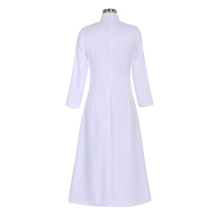 Exclusive Handmade Single-Breasted Roman Pastor Cassock for Women | Halloweez Medieval Pulpit Vestment - Halloweez