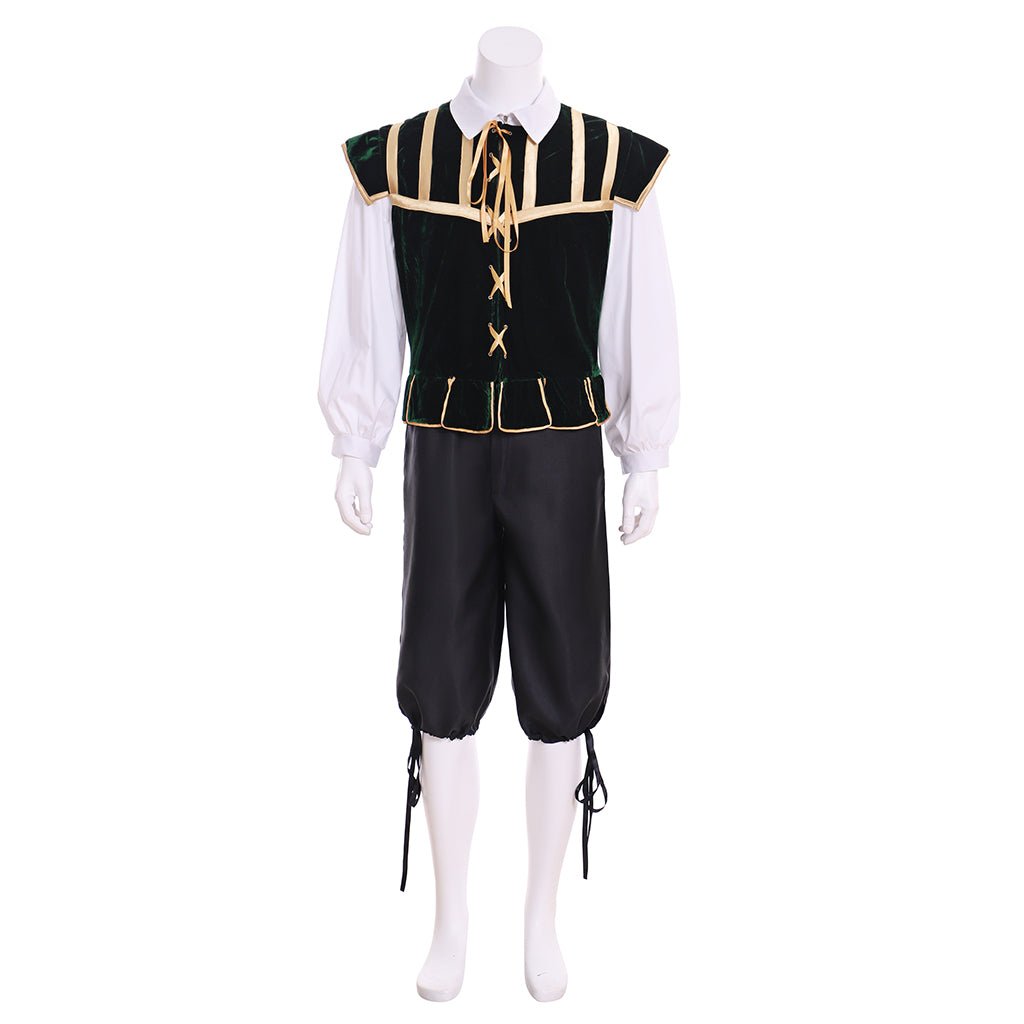 Exclusive Men's Medieval Costume - Classic Shirt, Vest, and Trousers for Halloween & Events | Halloweez Cosplay Collection - Halloweez