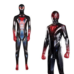 Spider-Man Bodysuit Cosplay Costume Parallel Universe Iron Spider Jumpsuit for Halloween - Halloweez