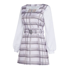 BanG Dream Chihaya Anon Cosplay Costume School JK Uniform Plaid Dress Anime Outfit - Halloweez