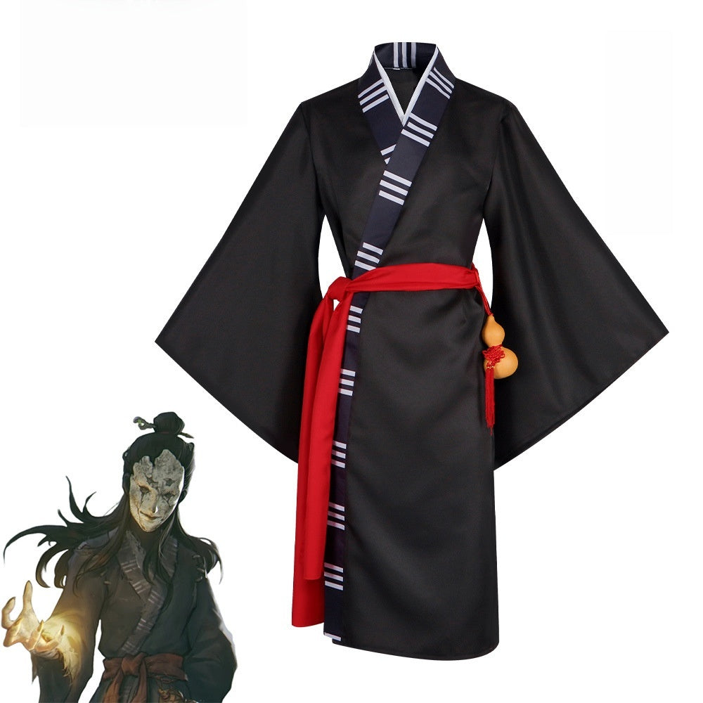 Black Myth Wukong Cosplay Costume Mi Daoren Ancient Style Robe - Halloweez