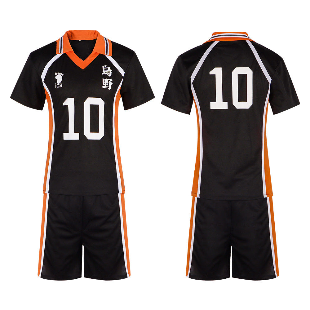 Volleyball Boy cosplay Karasuno High School No.10 jersey Hinata Shoyo cosplay anime role-playing costume - Halloweez