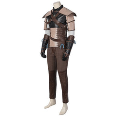 Halloweez Geralt of Rivia Cosplay Leather Jacket - Wild Hunt Hero Suit for Halloween - Halloweez