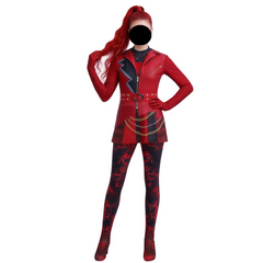 Descendants 5 Red Princess Cosplay Bodysuit, Custom Outfit for Halloween & Theme Party