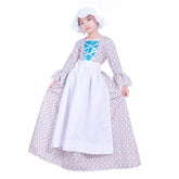 Halloweez Kids Pioneer Prairie Colonial Maid Costume - Perfect for Historical Roleplay and Carnival - Halloweez