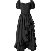 Hot Selling Victorian Renaissance Peasant Pastoral Irregular Hem Dress - Medieval Cosplay Costume - Halloweez