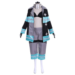 Halloweez Fire Force Enen no Shouboutai Tamaki Battle Suit Cosplay Costume - Halloweez