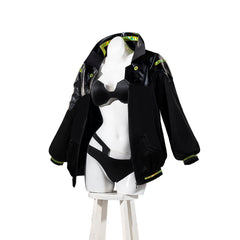 Halloweez Rebecca Black Coat - Cyberpunk Edgerunners Cosplay Costume for Halloween - Halloweez