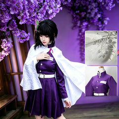 High-End Tsuyuri Kanawo Cosplay Costume, Demon Slayer Kimetsu no Yaiba Classic Anime Cosplay Outfit for Women