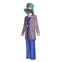 Mad Hatter Cosplay Costume Alice in Wonderland Movie Role Play Outfit - Halloweez