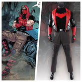 DC Red Hood Jason Todd Superhero Cosplay Costume for Halloween