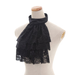 Elegant Victorian Black Lace Detachable Collar and Cuffs | Halloweez Gothic Cosplay Essentials - Halloweez