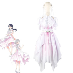 Hasunosora Murano Sayaka Yugiri Tsuzuri Anime Cosplay Gradient Irregular Dress - Halloweez