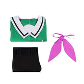 Fictional Reasoning Iwanaga Kotoko Cosplay Costume Green Long-Sleeved Dress for Women Halloween Maid Outfit - Halloweez