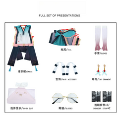 Wuthering Waves Peach Spring Female Cosplay Costume Brush Ink Slant Branch Outfit - Halloweez