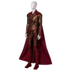 Halloweez Adam Warlock Cosplay Outfit - Detailed Jumpsuit with Red Everak Armor for Men - Halloweez