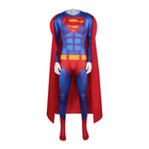 2025 New Superman Cosplay Costume Movie Same Superman Cosplay Jumpsuit Tight Suit Stage Performance Clothing - Halloweez