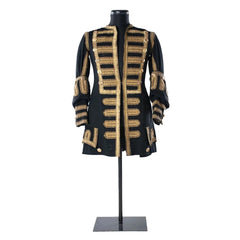 Gothic Steampunk Victorian Frock Coat for Men - Black Pirate Jacket | Custom-Made Medieval Costume by Halloweez - Halloweez