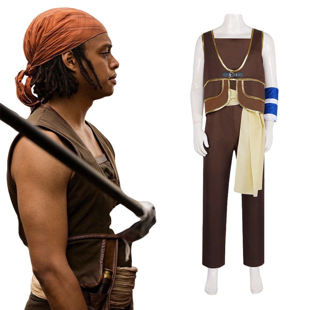 Real Version One Piece Cosplay Costume Sniper Usopp Outfit Anime Role Play Set - Halloweez