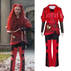 Descendants: The Rise of Red Princess Cosplay Costume - Red Princess Outfit for Performance - Halloweez