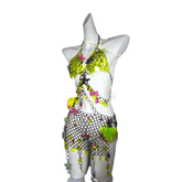 Coral Princess TDH Original Subculture Metal Chain Patchwork Dress 3D Candy Glitter Sequin Gown Cosplay Costume - Halloweez