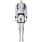 Black Widow Natasha White Suit Cosplay Costume, Custom High-end for Halloween & Comic Con - Halloweez