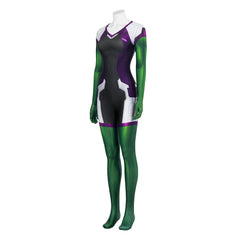 Halloweez She-Hulk: Attorney at Law Cosplay Jumpsuit – Ultimate Jennifer Walters Superhero Costume for Halloween & Events - Halloweez