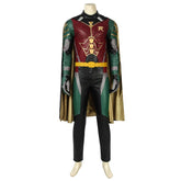 Halloweez Tim Drake Red Robin Cosplay Costume with Cape for Halloween - Halloweez