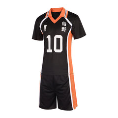 Volleyball Boy cosplay Karasuno High School No.10 jersey Hinata Shoyo cosplay anime role-playing costume - Halloweez