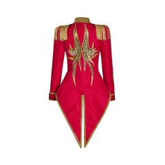 Medieval Female Red Army Officer Coat Cosplay Costume – Authentic Anime Military Uniform for Cosplay Enthusiasts - Halloweez