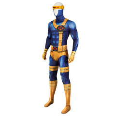 Halloweez X-Men Cyclops Adult Men's Jumpsuit - Scott Summers Superhero Bodysuit - Halloweez