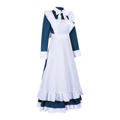 Humanoid Robot Marie Cosplay Costume - The King of Fighters Fighter Marie Maid Dress Cafe Uniform Outfit - Halloweez