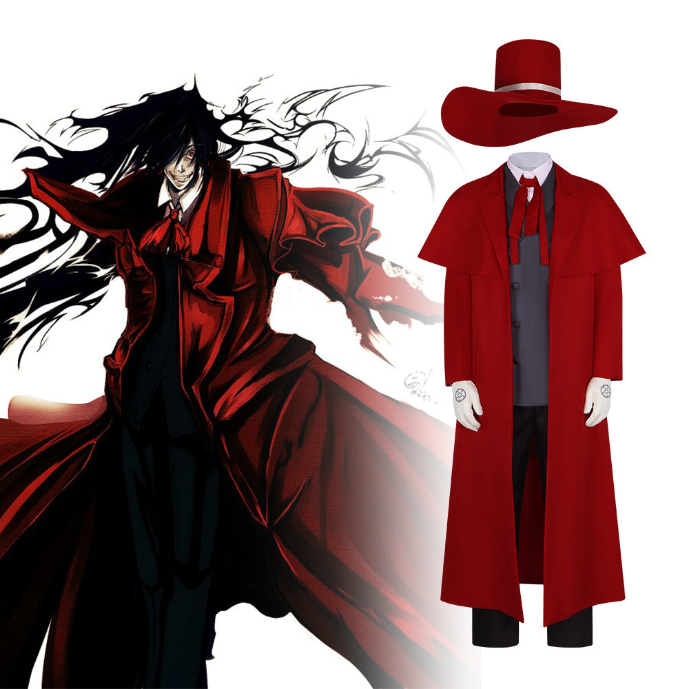 Herushingu Hellsing Alucard Cosplay Costume - Royal Order of Protestant Knights Anime Outfit - Halloweez